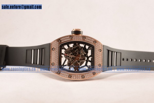1:1 Replica Richard Mille RM035-02 Black Toro Americas Watch Rose Gold RM035-02